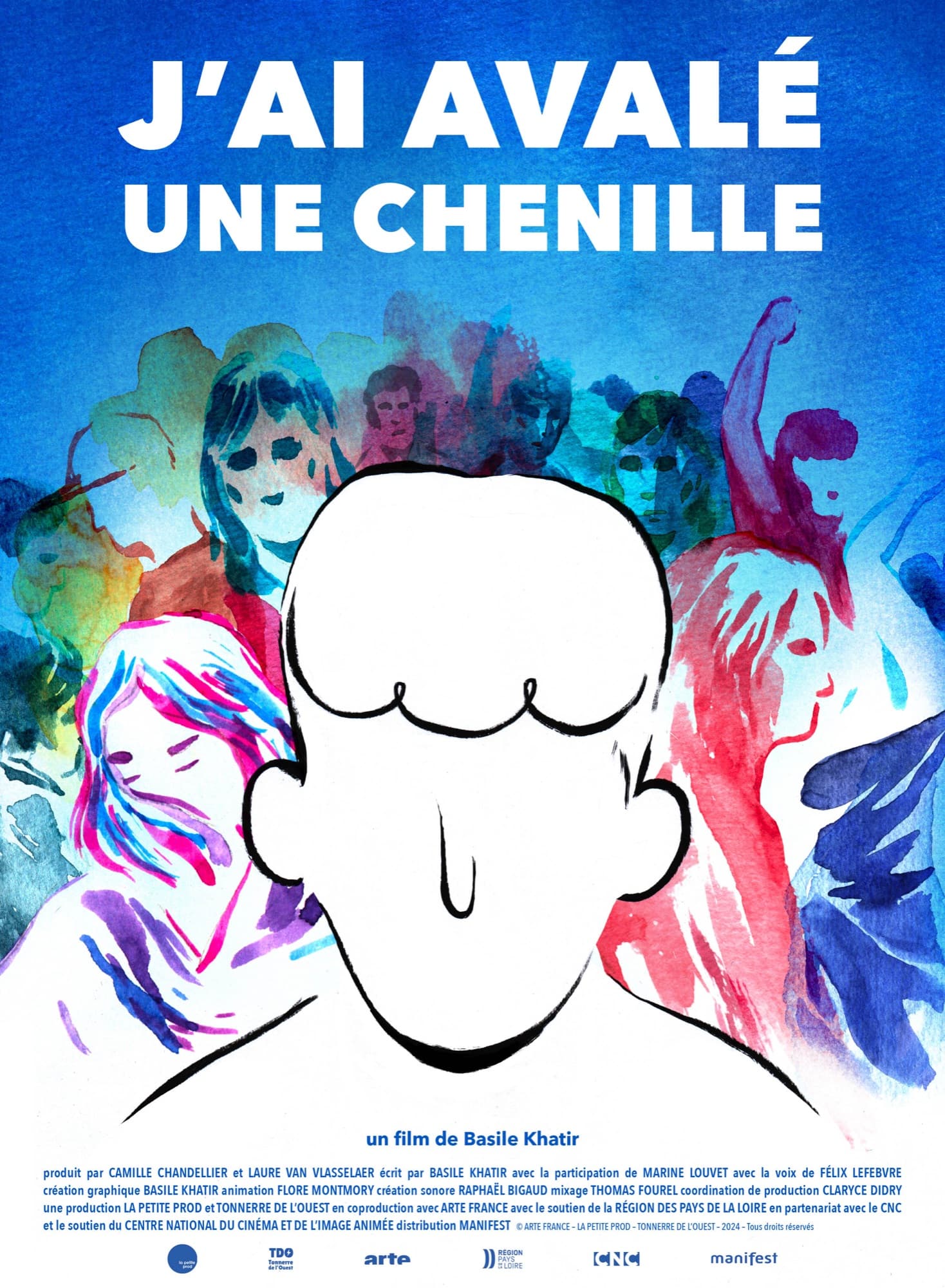 Affiche — J'ai avalé une chenille
